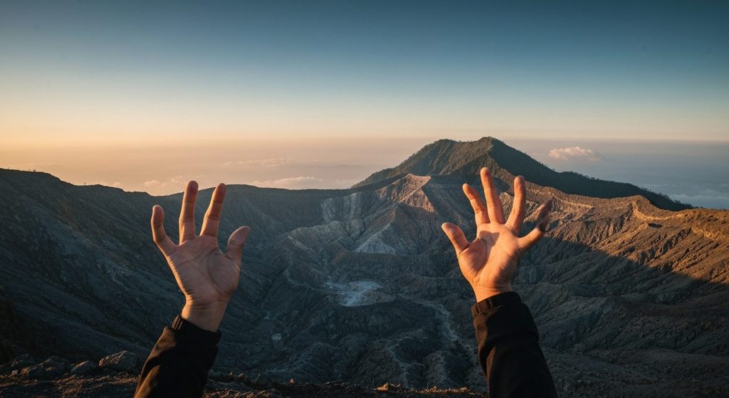 ijen crater sunrise hike tour — Photorealistic editorial travel photograph relevant to: An independent, honesty-first gu