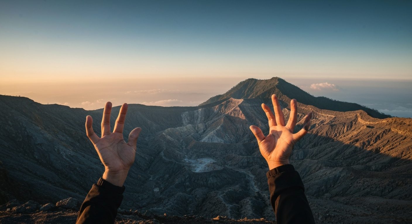 Kawah Ijen Sunrise & Turquoise Crater Lake Tour — Crater Rim Walk